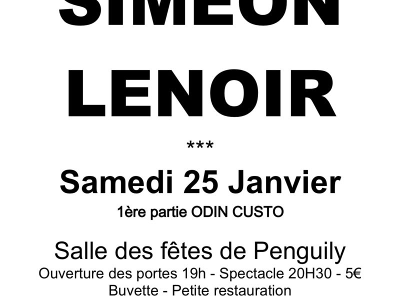 Live in Penguily on January 25th 2020