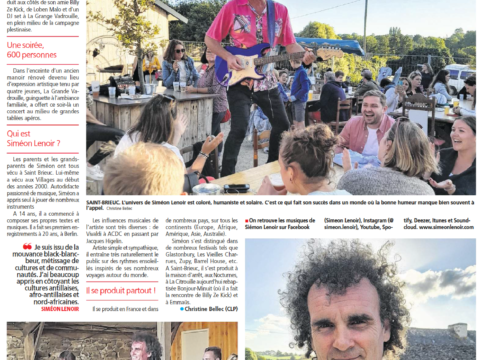 An article about Simeon Lenoir’s summer season in Brittany.